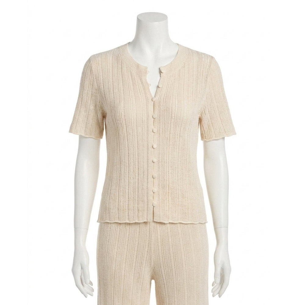 NEW Z SUPPLY starboard crochet top in linen